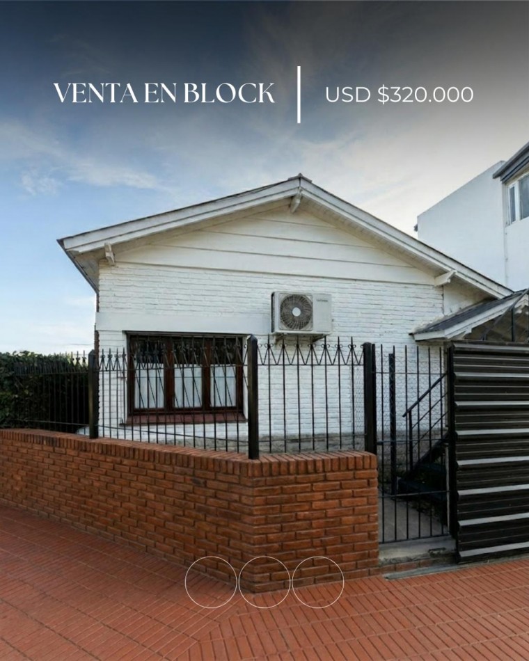 Venta en block! Casa + local + departamento dos ambientes + departamento un ambiente 
