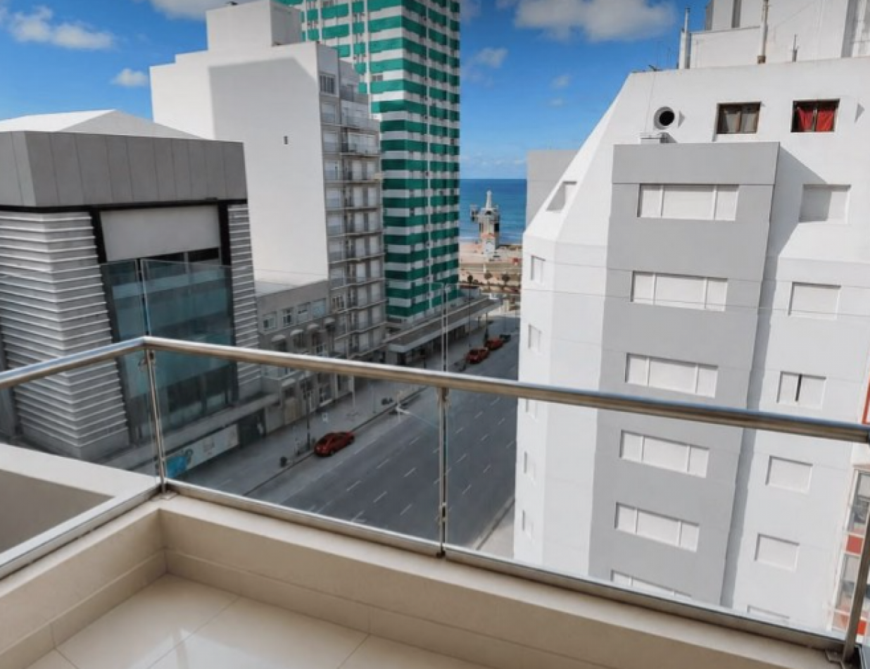  Monoabiente con vista al mar en venta Mar de Pata zona centro. Apto credito