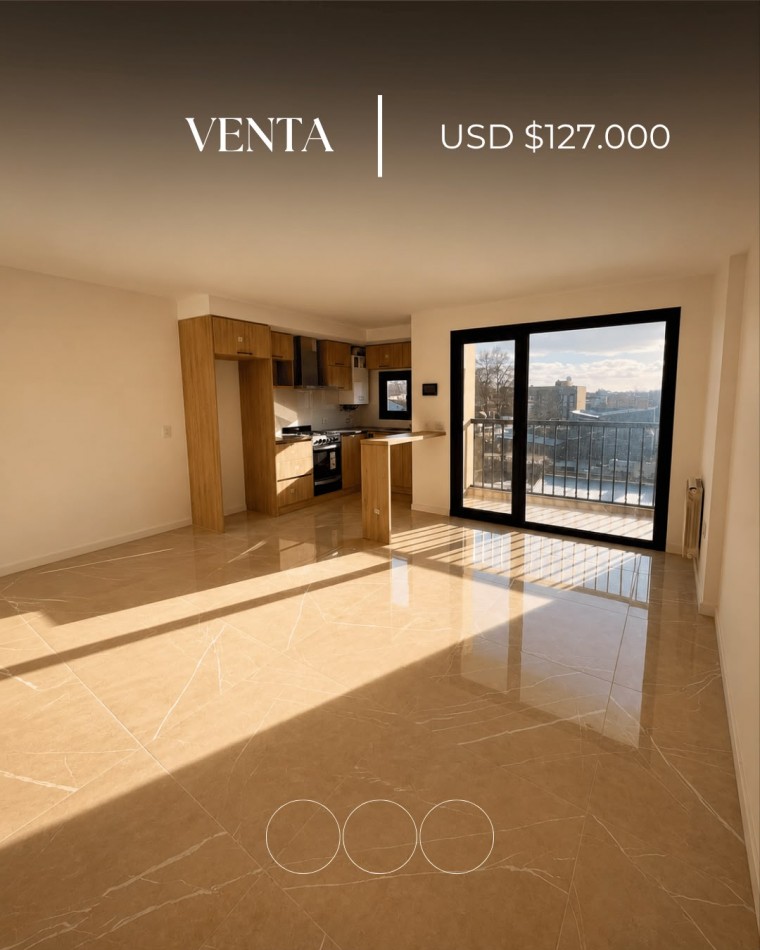 Departamento dos ambientes a estrenar. En venta. Mar del plata.