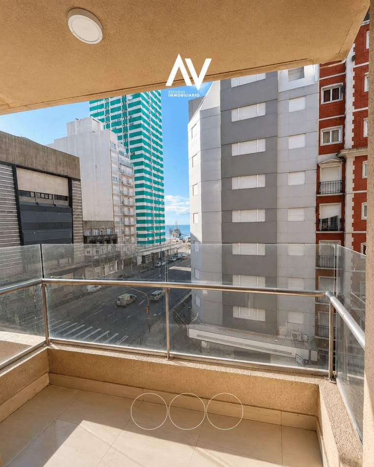  Monoabiente con vista al mar en venta Mar de Pata zona centro. Apto credito